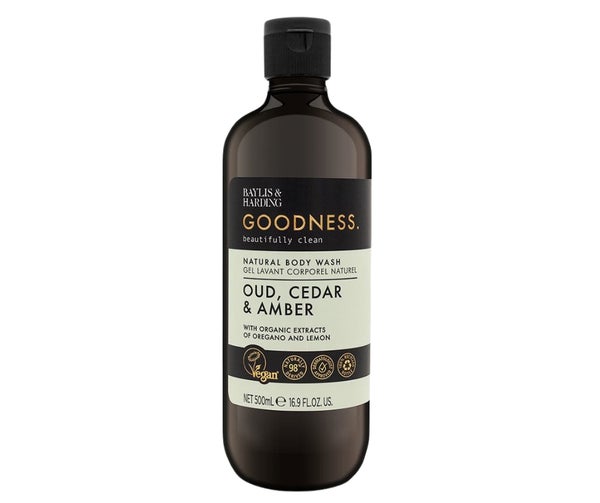 Baylis & Harding Goodness Oud, Cedar and Amber Body Wash 500 ml