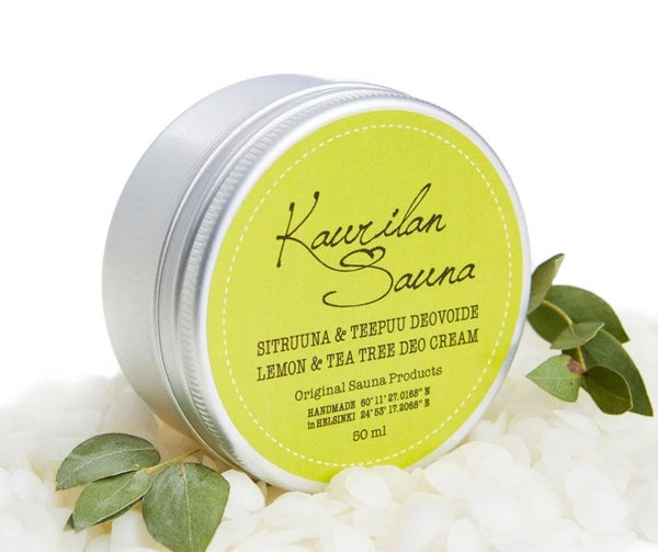 Kaurilan Sauna sitruuna ja teepuu aito Deovoide 50 ml