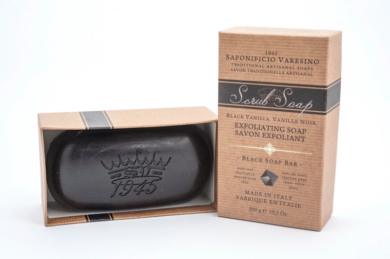 Saponificio Varesino Black Vanilla Scrub Soap 300 g